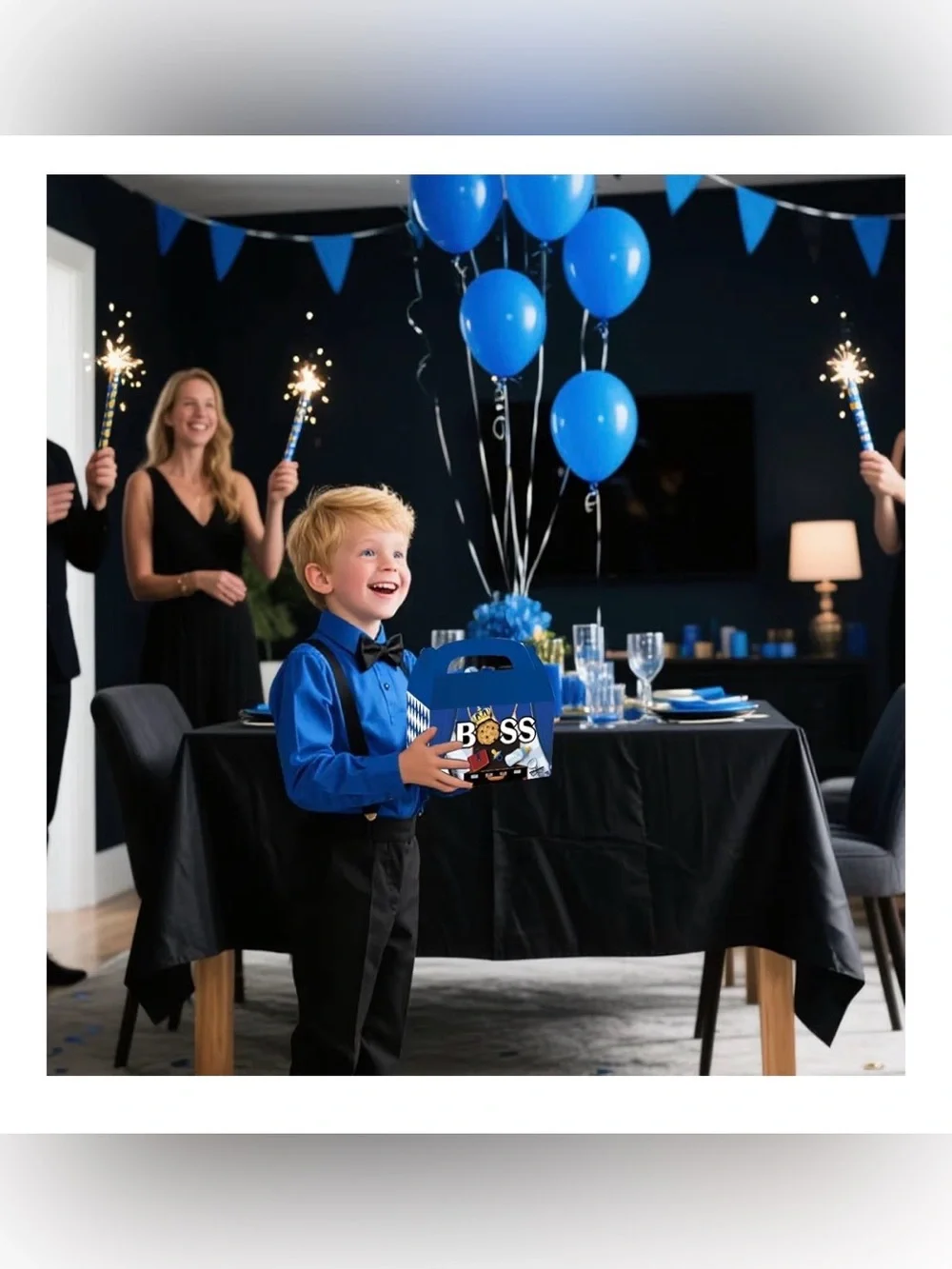 12 Pc BOSS Party Treat Boxes